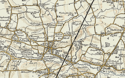 Old map of Walcot Green in 1901-1902