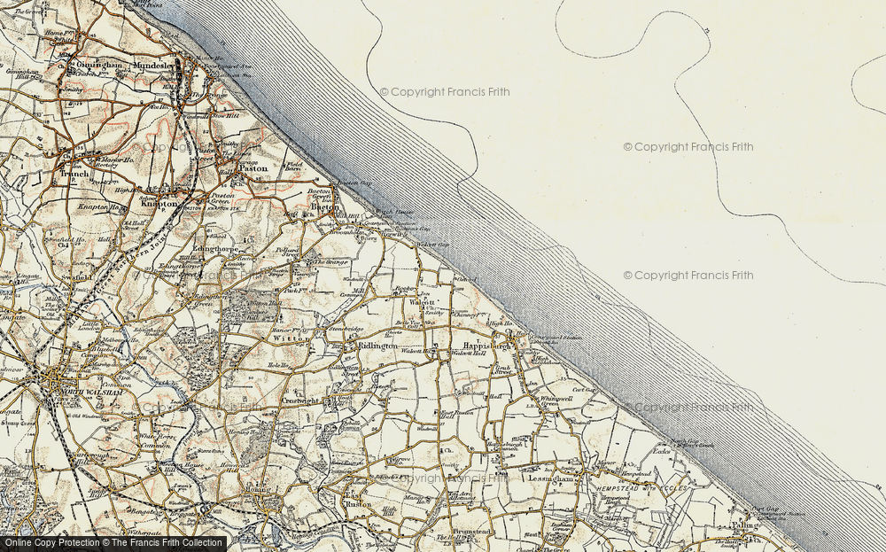 Old Map of Walcott, 1901-1902 in 1901-1902