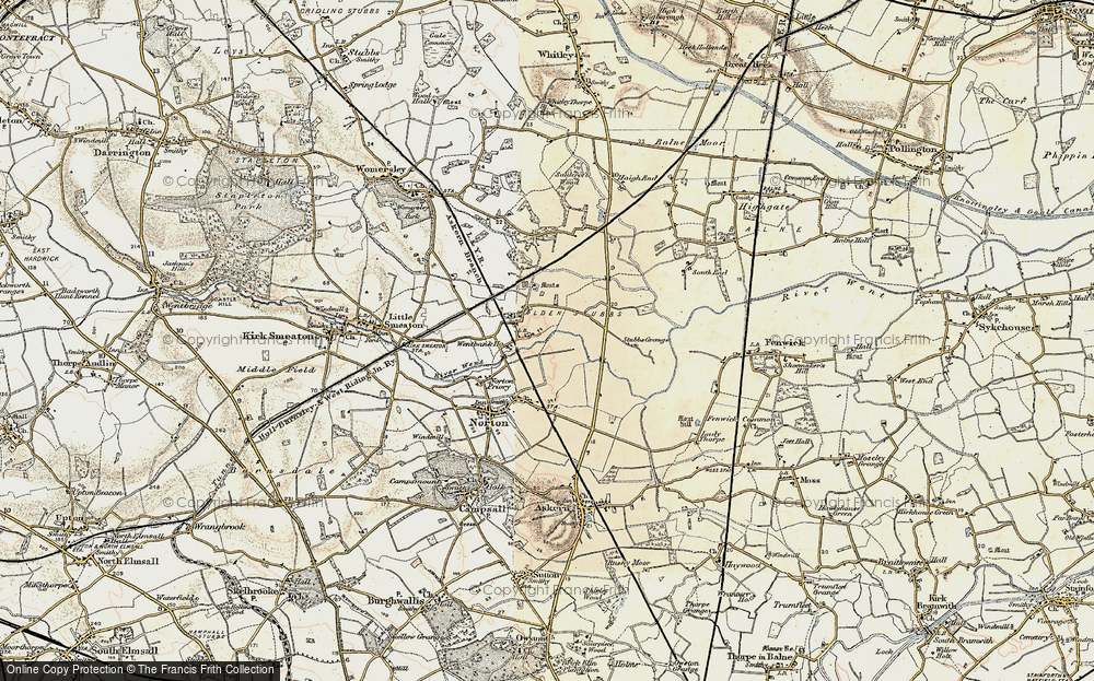 Old Map of Walden Stubbs, 1903 in 1903