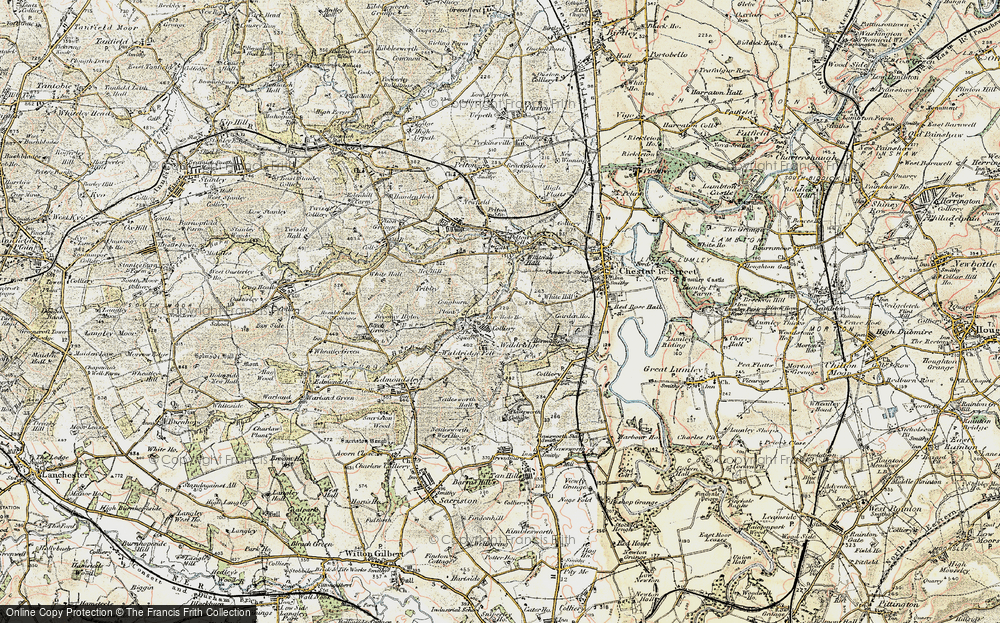 Old Map of Waldridge, 1901-1904 in 1901-1904