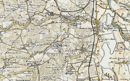 Old map of Waldridge in 1901-1904