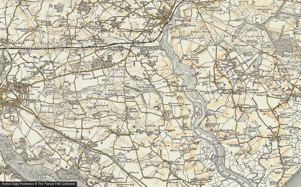 Old Map of Waldringfield Heath, 1898-1901 in 1898-1901