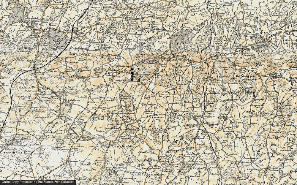 Old Map of Waldron, 1898 in 1898