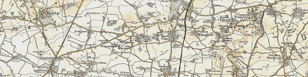 Old map of Wales in 1899