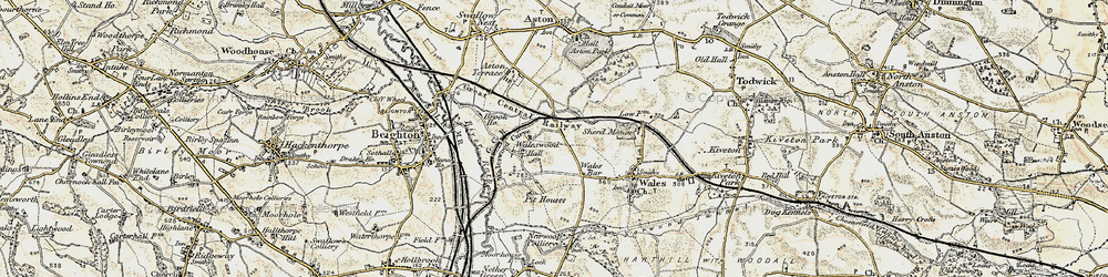 Old map of Wales Bar in 1902-1903