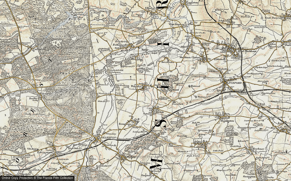 Old Map of Historic Map covering Whitewater Br in 1902-1903