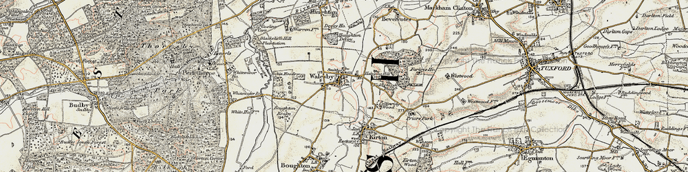 Old map of Whitewater Br in 1902-1903