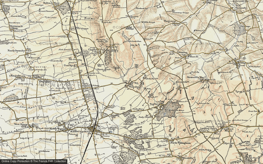 Old Map of Walesby, 1903 in 1903