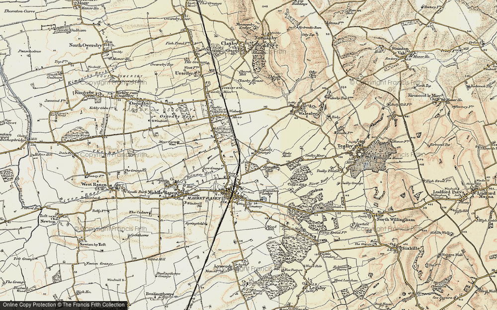 Old Map of Walesby Grange, 1903 in 1903