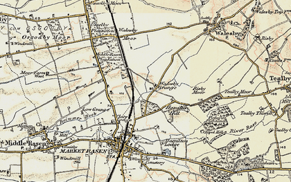 Old map of Walesby Grange in 1903