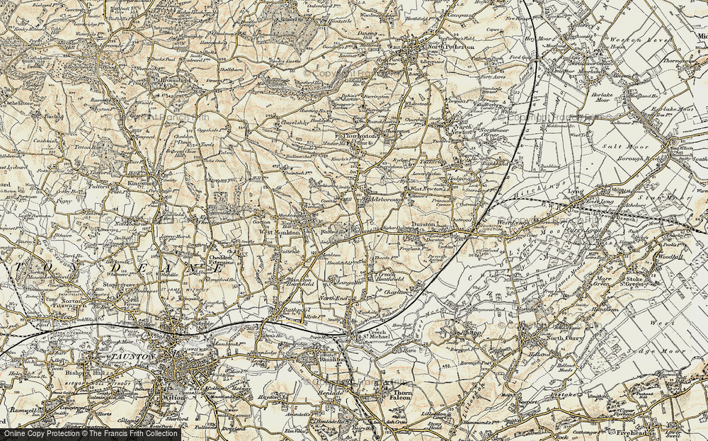 Old Map of Walford, 1898-1900 in 1898-1900