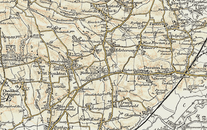 Old map of Walford in 1898-1900