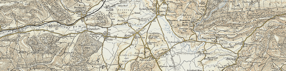 Old map of Brandon Villa in 1901-1903
