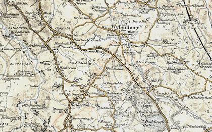 Old map of Walgherton in 1902