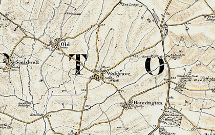 Old map of Walgrave in 1901