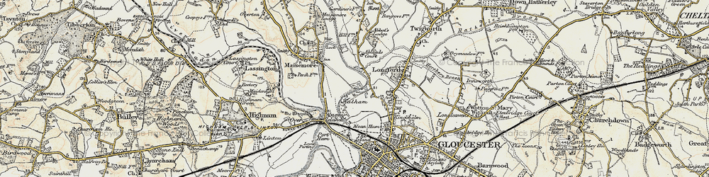 Old map of Walham in 1898-1900