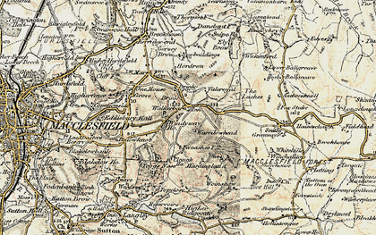 Old map of Walker Barn in 1902-1903