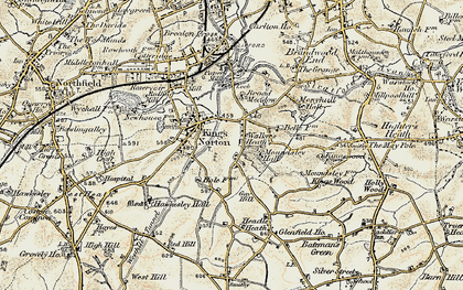 Old map of Walker's Heath in 1901-1902