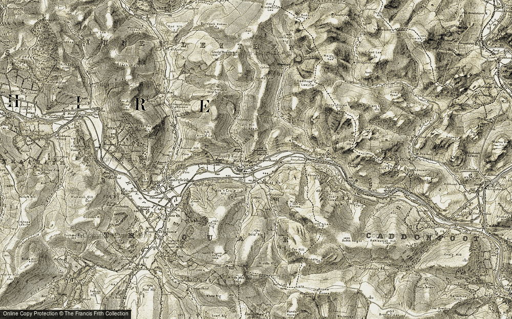 Old Map of Walkerburn, 1903-1904 in 1903-1904