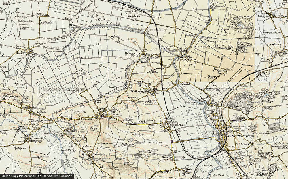 Old Map of Walkeringham, 1903 in 1903