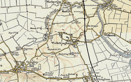 Old map of Walkeringham in 1903