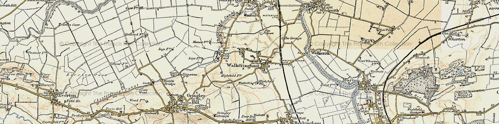 Old map of Walkeringham in 1903