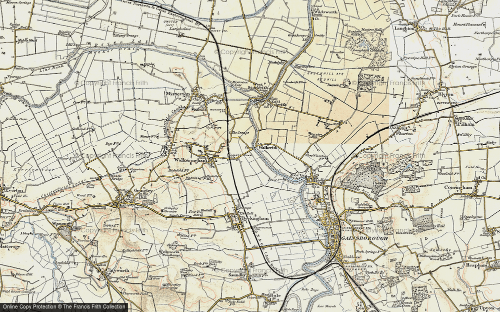 Old Map of Walkerith, 1903 in 1903