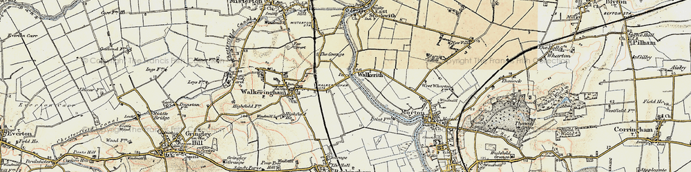 Old map of Walkerith in 1903