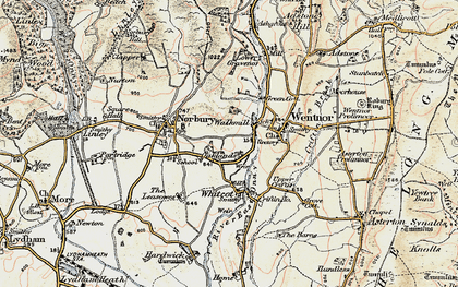 Old map of Walkmill in 1902-1903