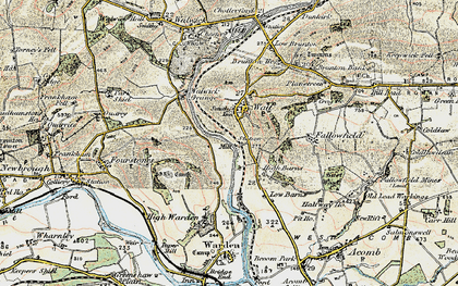 Old map of Wall in 1901-1903