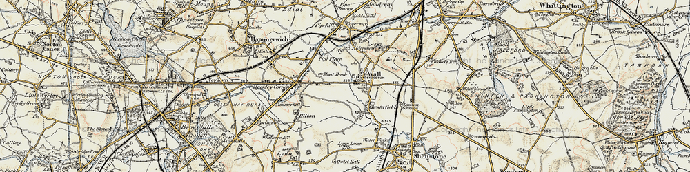 Old map of Wall in 1902
