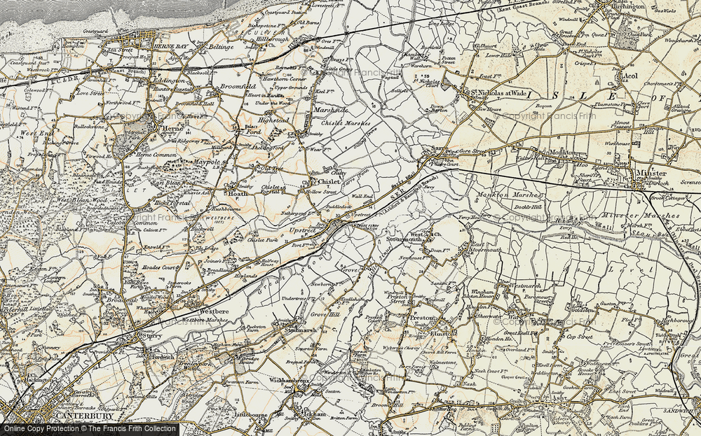 Old Map of Wall End, 1898-1899 in 1898-1899