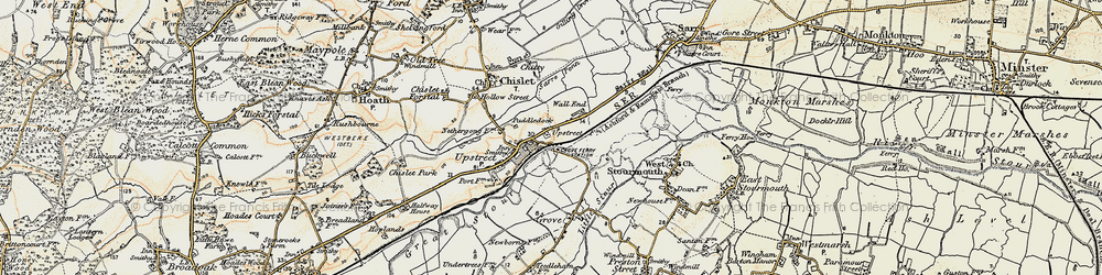 Old map of Wall End in 1898-1899