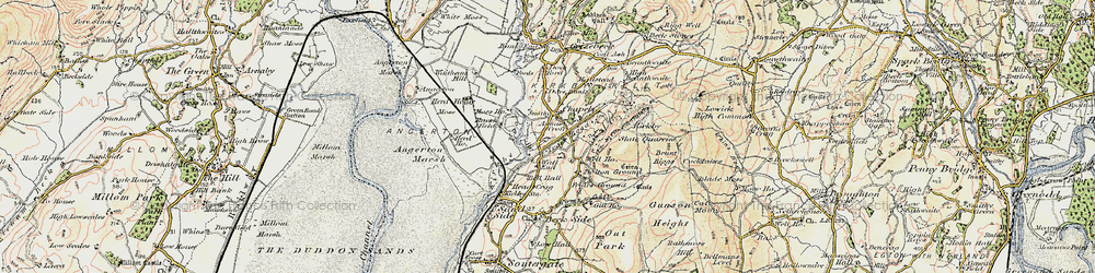 Old map of Wall End in 1903-1904