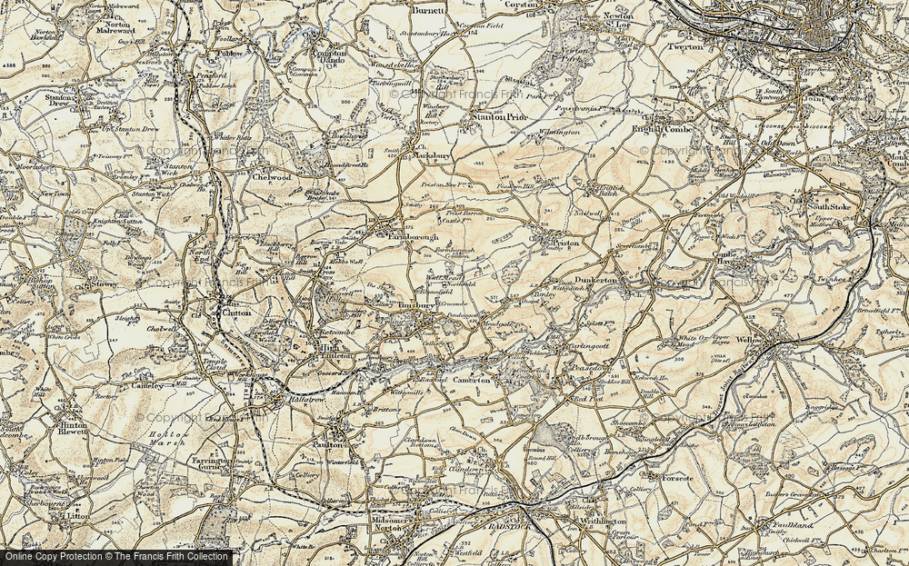 Old Map of Wall Mead, 1899 in 1899