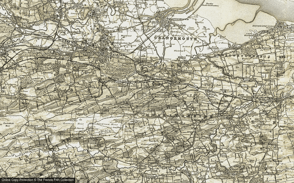 Old Map of Wallacestone, 1904-1906 in 1904-1906