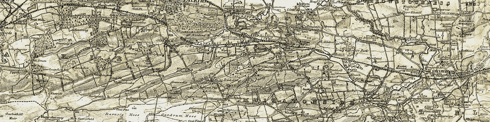 Old map of Wallacestone in 1904-1906