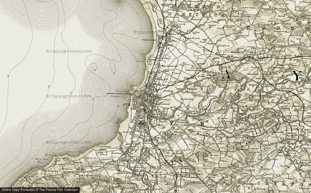 Old Map of Wallacetown, 1904-1906 in 1904-1906