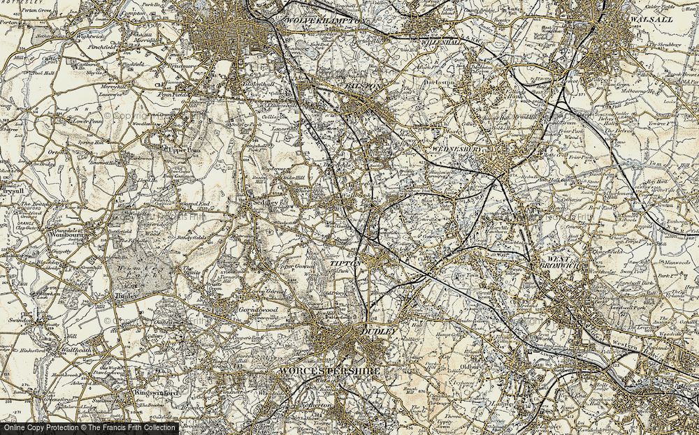 Old Map of Wallbrook, 1902 in 1902