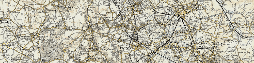 Old map of Wallbrook in 1902