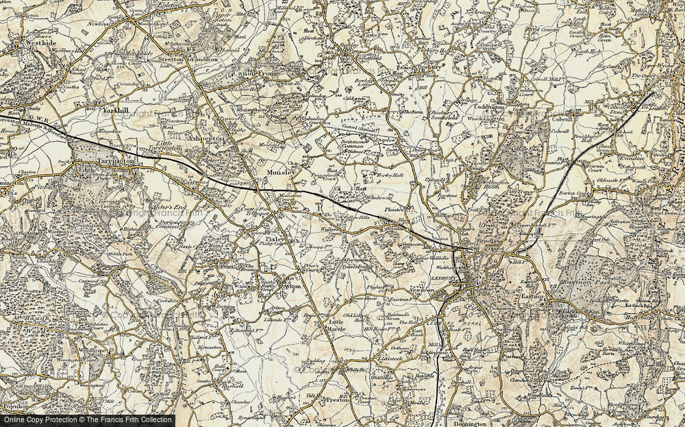 Old Map of Waller's Green, 1899-1901 in 1899-1901