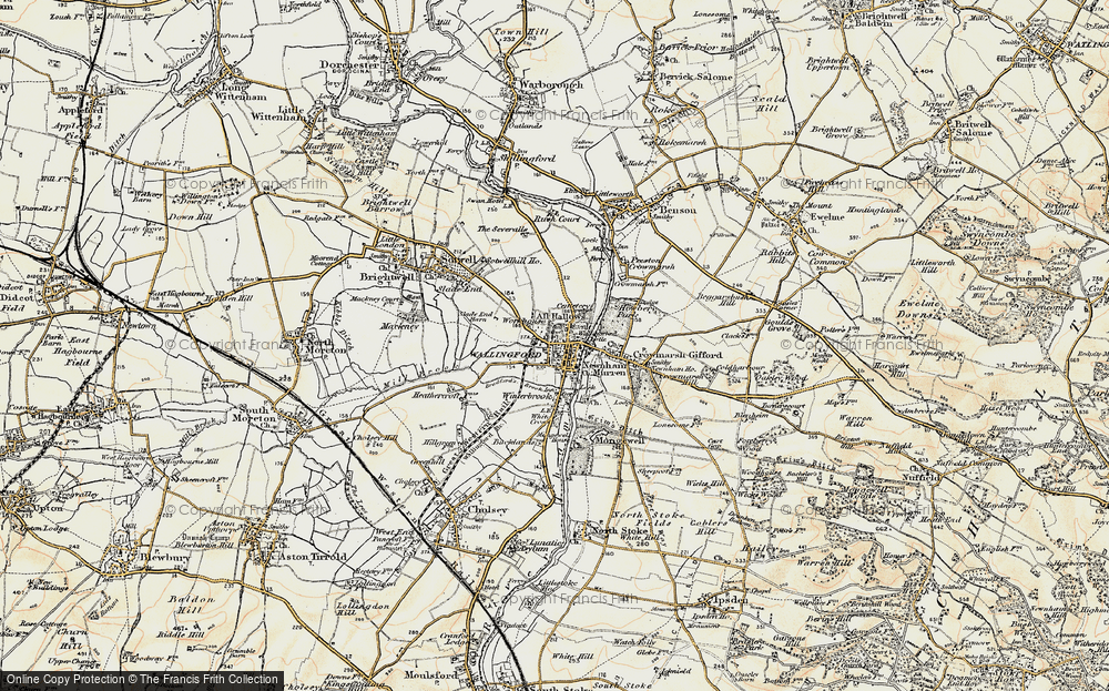 Old Map of Wallingford, 1897-1898 in 1897-1898