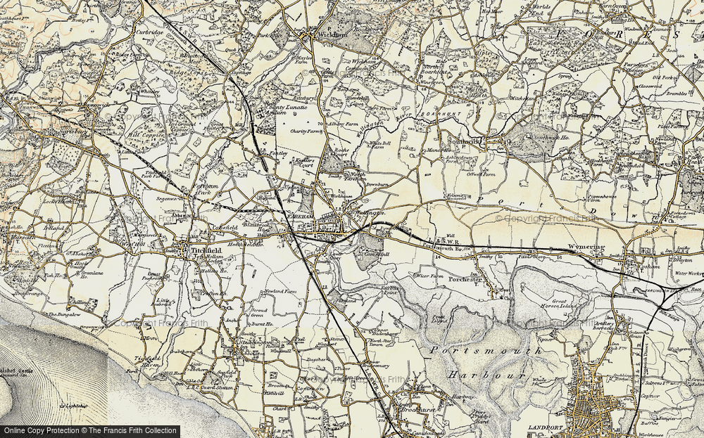 Old Map of Wallington, 1897-1899 in 1897-1899