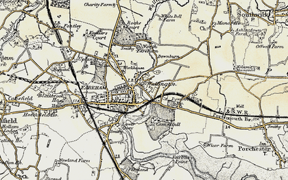 Old map of Wallington in 1897-1899