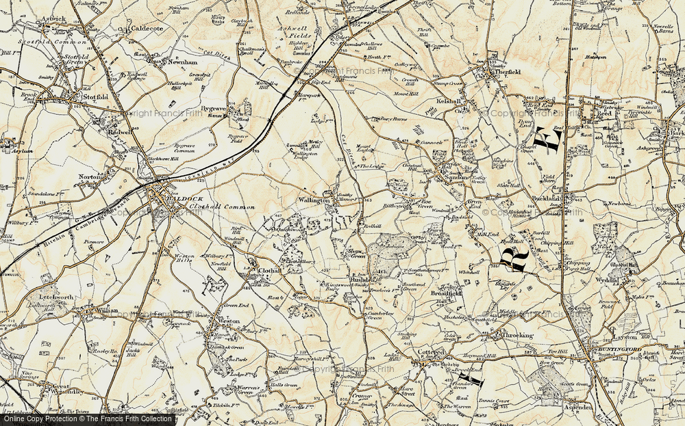 Old Map of Wallington, 1898-1899 in 1898-1899