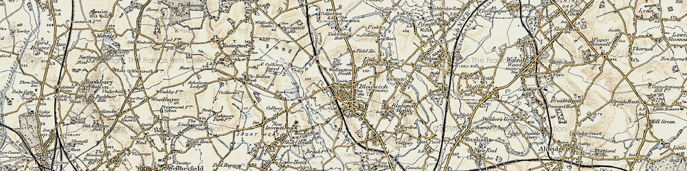 Old map of Wallington Heath in 1902