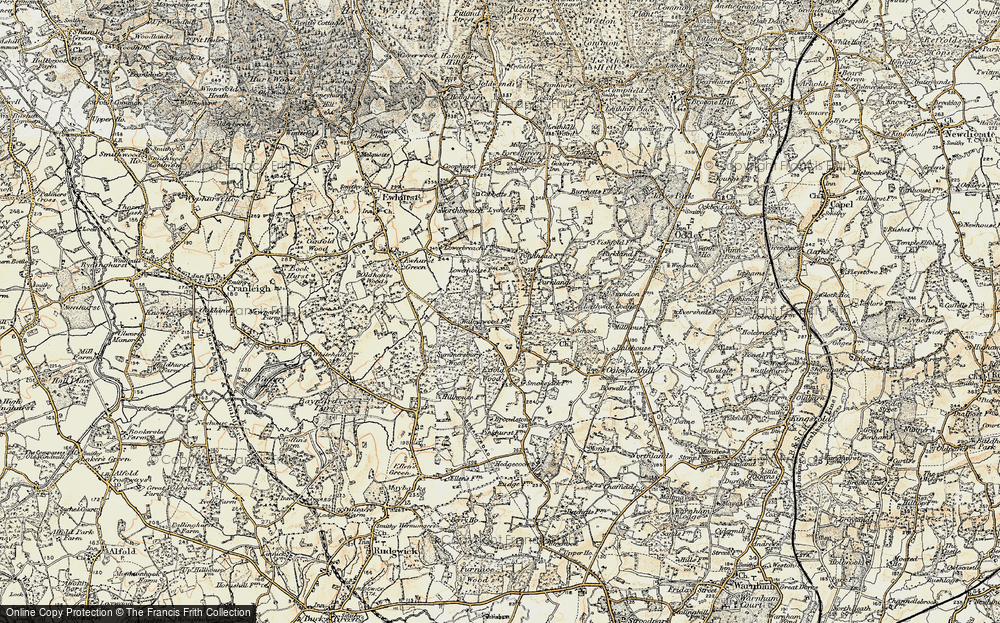 Old Map of Walliswood, 1898-1909 in 1898-1909