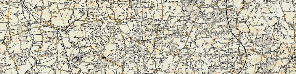 Old map of Walliswood in 1898-1909