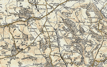 Old map of Wallston in 1899-1900