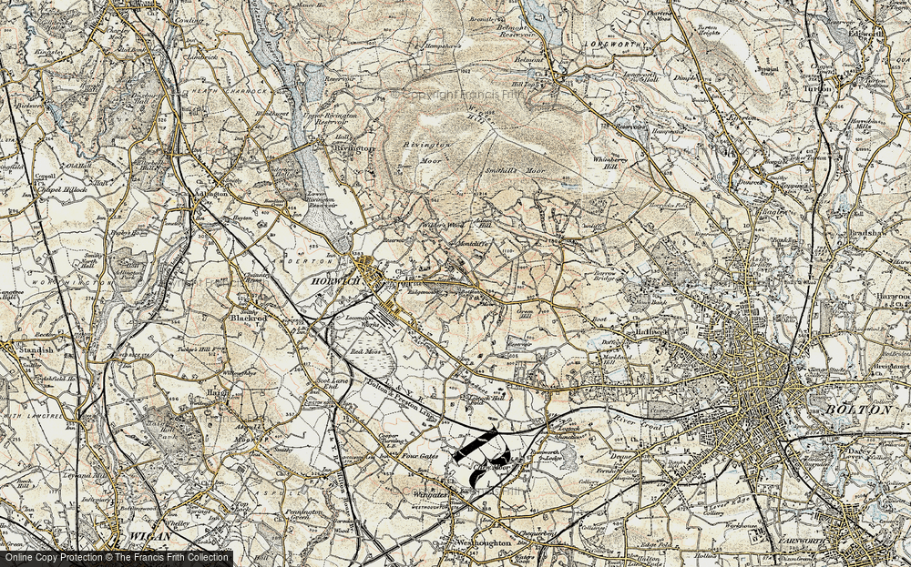 Old Map of Wallsuches, 1903 in 1903